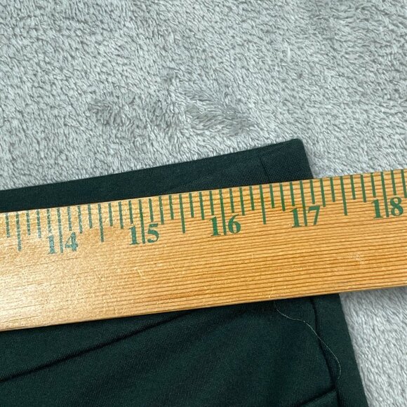 Susan Graver Womens Green Straight-Leg Pull-On Stretch Pants XL a1605 - Picture 7 of 10